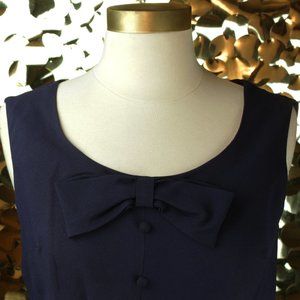 Navy Bobbie Brooks Mini Bow Dress